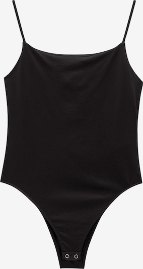 Pull&Bear Bodi majica | črna barva, Prikaz izdelka