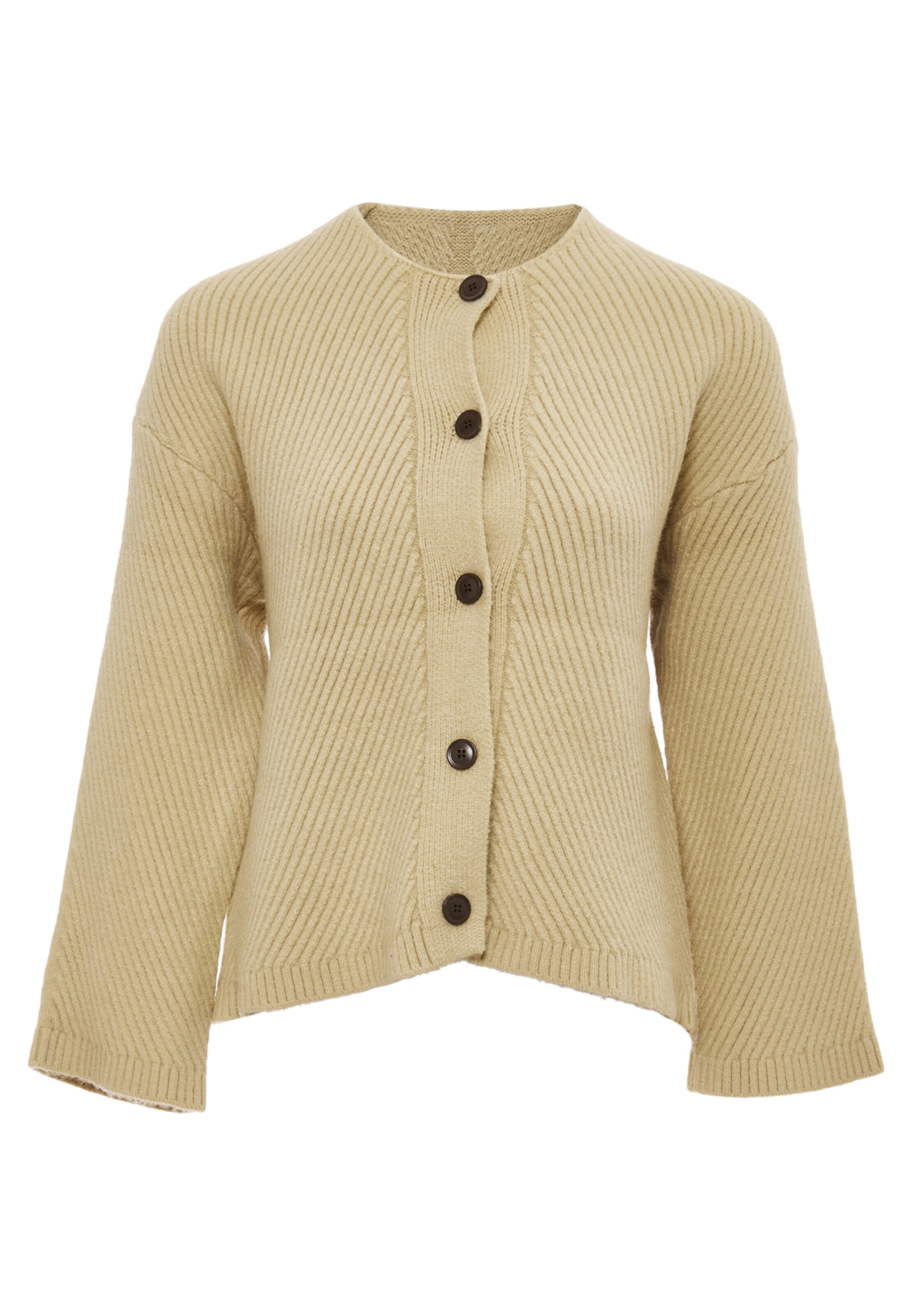 RISA Knit cardigan in Beige: front