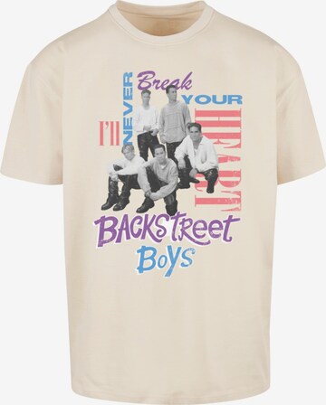 T-Shirt 'Backstreet Boys' Merchcode en beige : devant