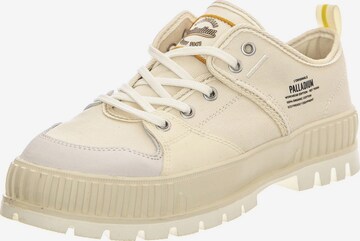 Palladium Buty sznurowane 'Pallashock Lo WW Cream White Shoes' w kolorze beżowy: przód