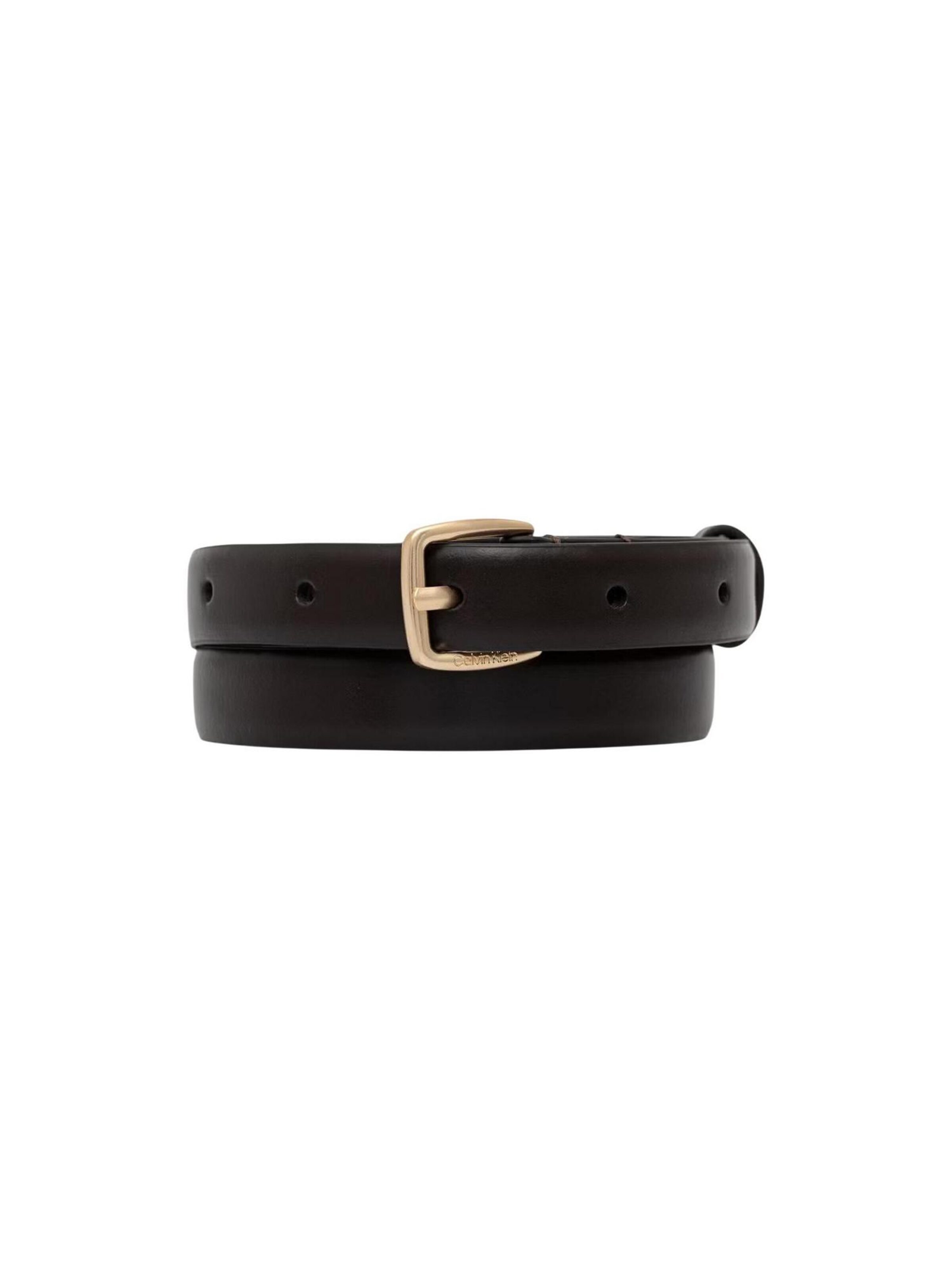 Cintura 'ESSENTIAL BUCKLE 20MM LV04F7111G' di Calvin Klein in marrone: frontale