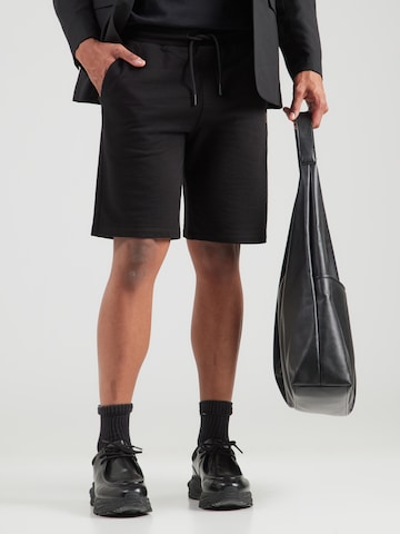 Karl Lagerfeld Regular Панталон в черно: отпред