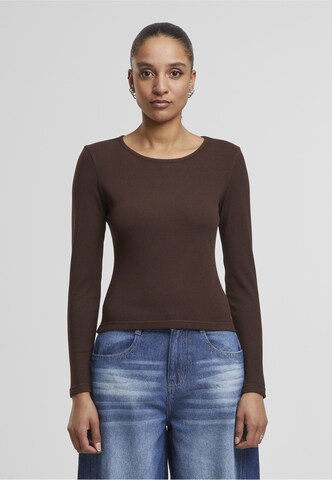 T-shirt Urban Classics en marron : devant