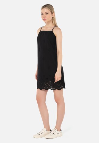 FRESHLIONS Sommerkleid 'Ella' in Schwarz