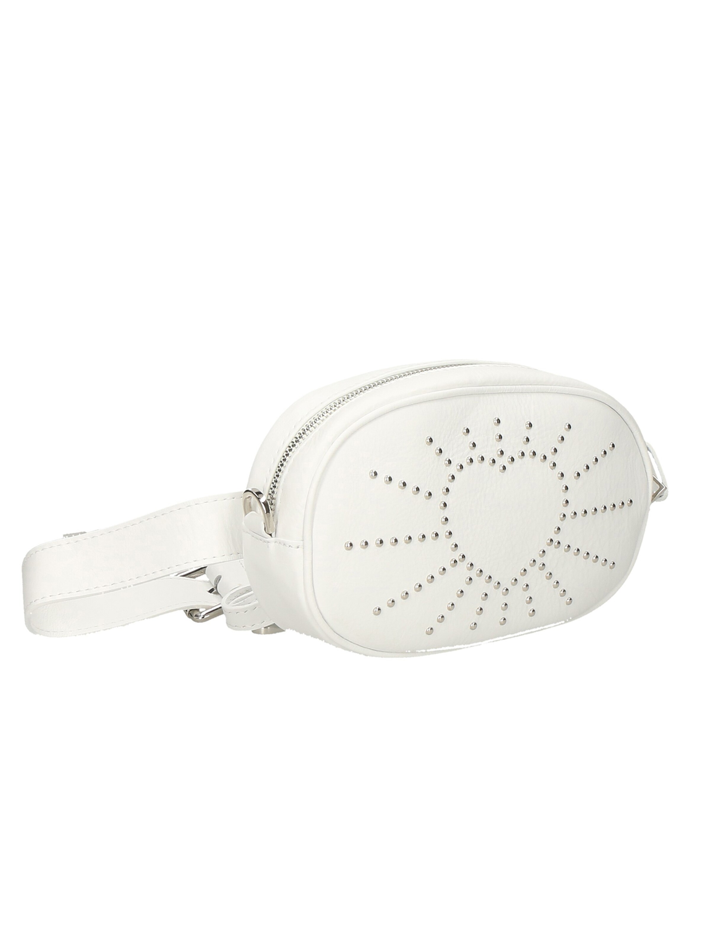 Marsupio 'Marsupio Donna Pelle Sauvage Borchie Elysa - Made in Italy' di Gave Lux in bianco