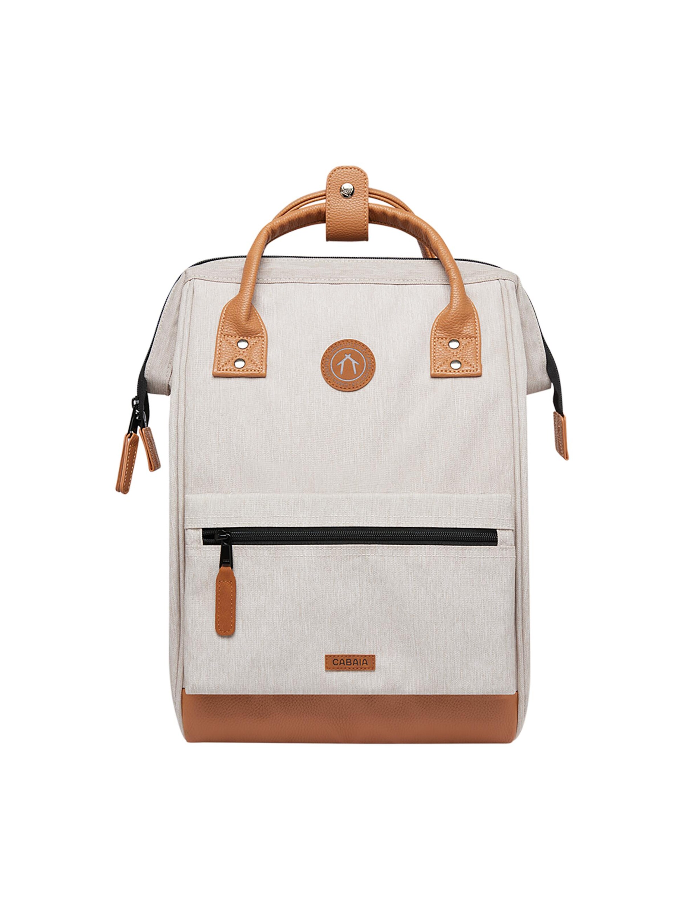 Cabaia Backpack 'Adventurer' in Beige: front