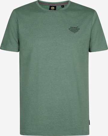 Petrol Industries Shirt 'Cosmos' in Groen: voorkant