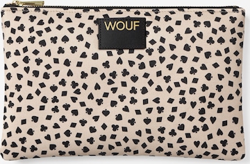 Trousse de maquillage 'Daily' Wouf en beige : devant