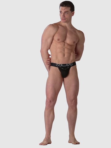 WOH Jockstrap 'Sexy Fun' in Schwarz: Vorderseite