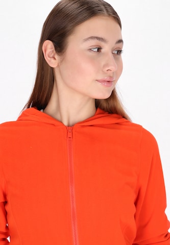Veste en polaire swirly en orange