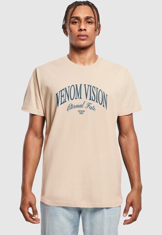 Mister Tee Shirt 'Venom' in Beige: voorkant