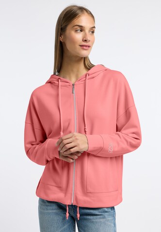 Frieda & Freddies NY Sweatjacke in Orange: Vorderseite