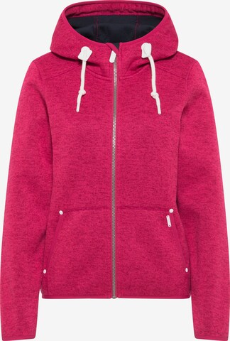 ICEBOUND Fleece jas in Roze: voorkant