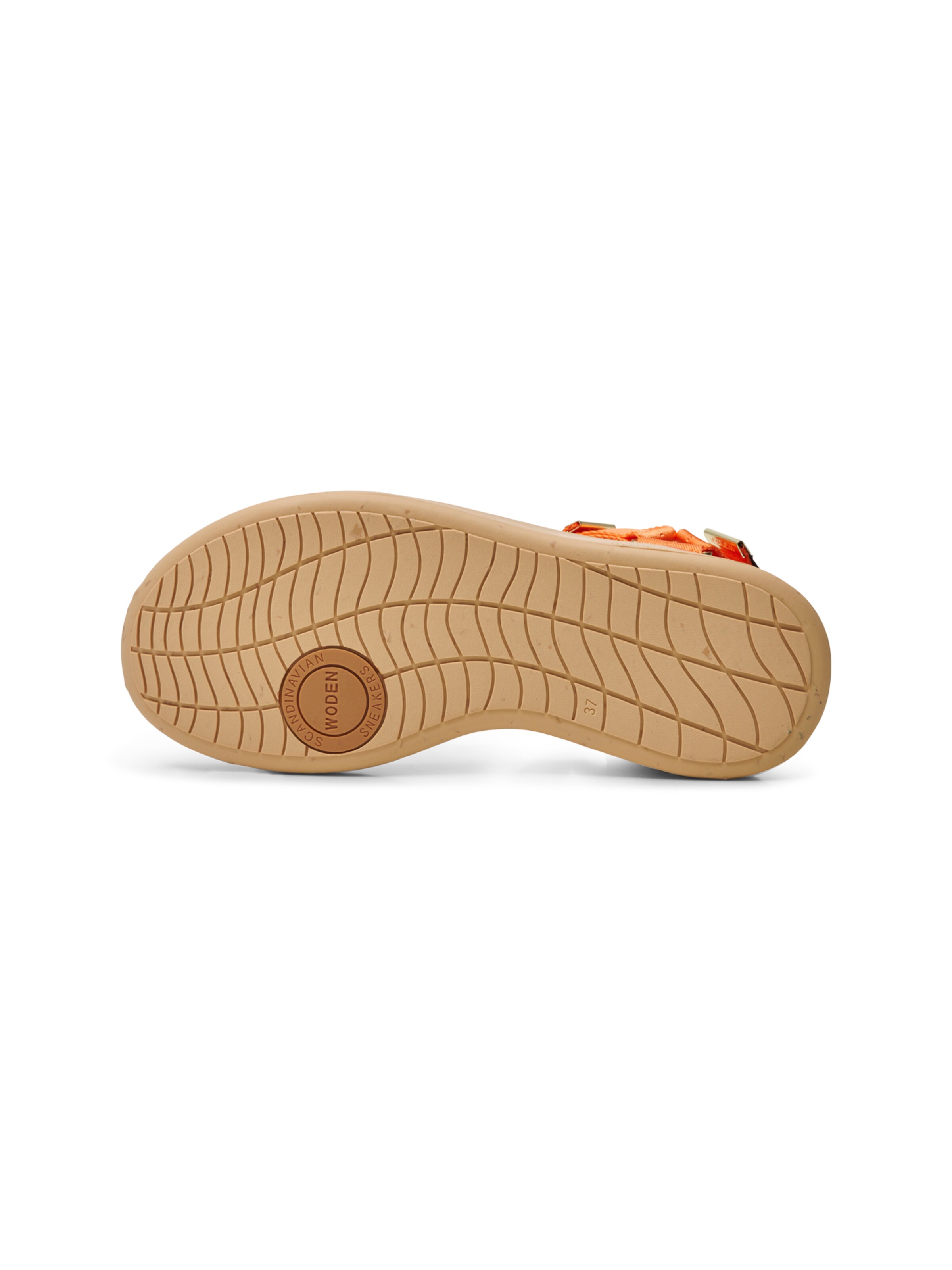 WODEN Sandaalit 'Line' värissä oranssi