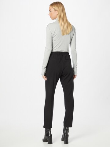 Fransa Tapered Pleat-front trousers in Black