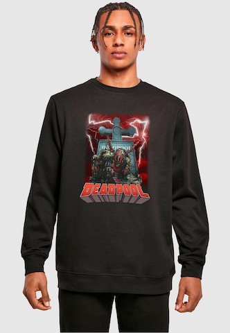 ABSOLUTE CULT Sweatshirt 'Deadpool - Grave' in Schwarz: predná strana