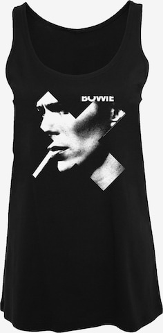 F4NT4STIC Top 'David Bowie Smoke' in Schwarz: predná strana