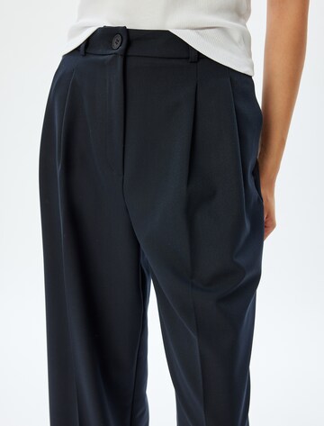 Koton Wide leg Pleat-Front Pants in Blue