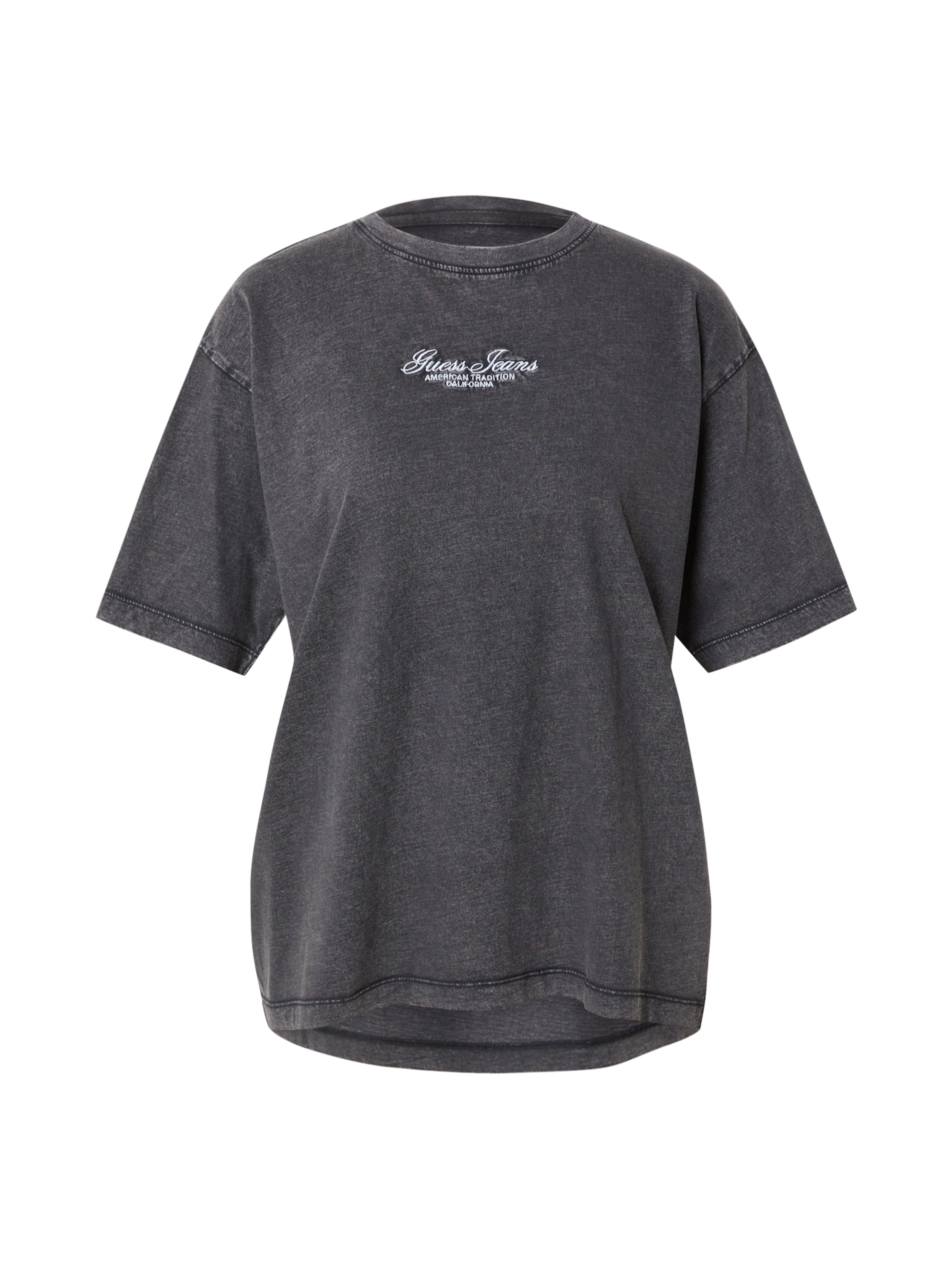 GUESS JEANS T-shirt i svart: framsida