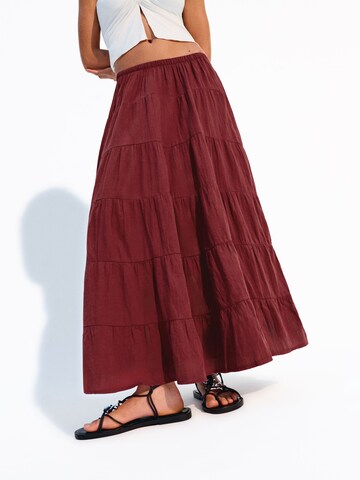 Jupe Bershka en rouge : devant