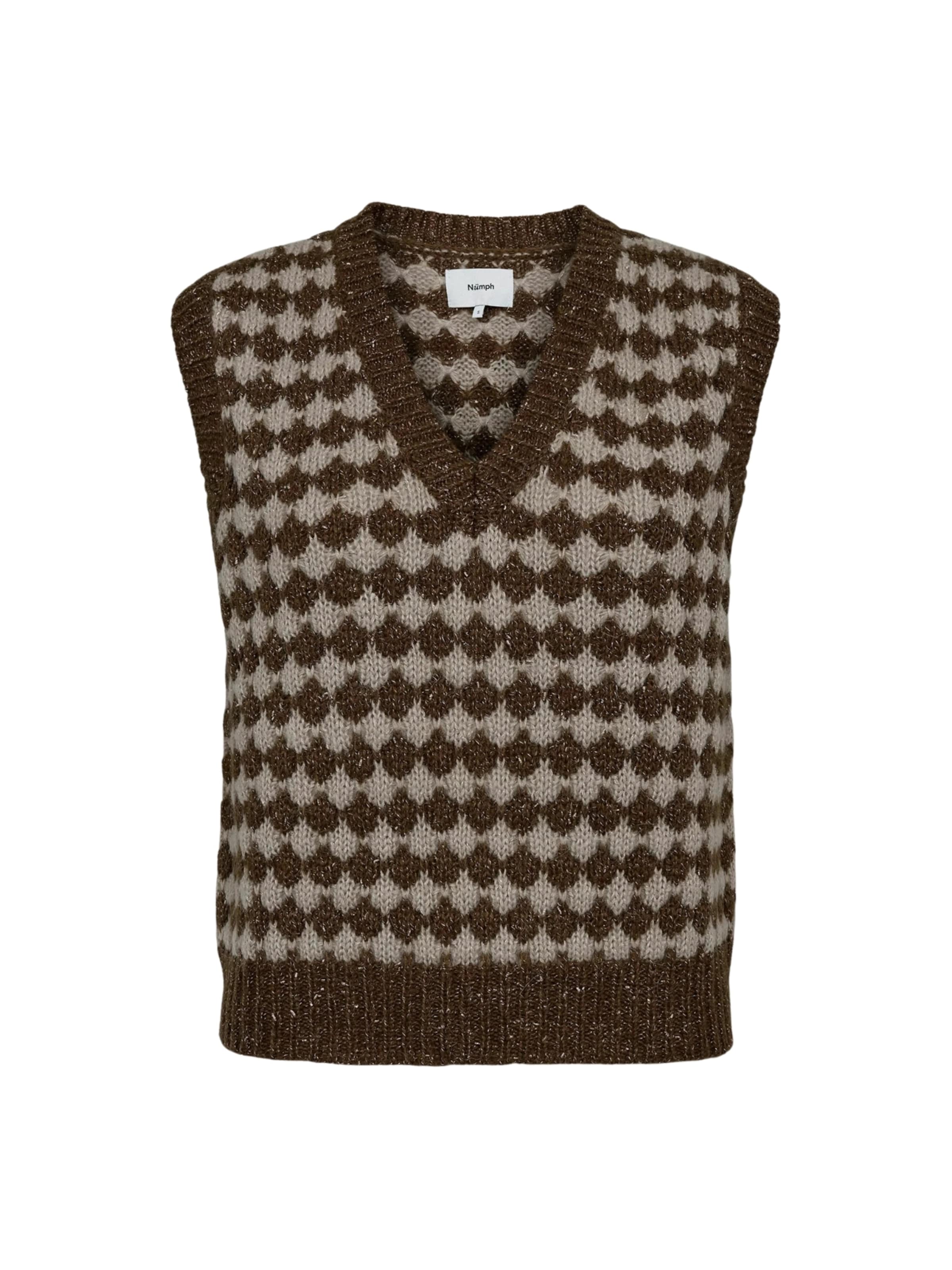 NÜMPH Vest ' NUBILA ' i brun: forside