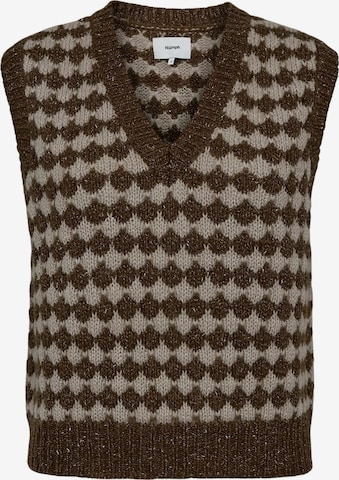 Gilet ' NUBILA ' NÜMPH en marron : devant