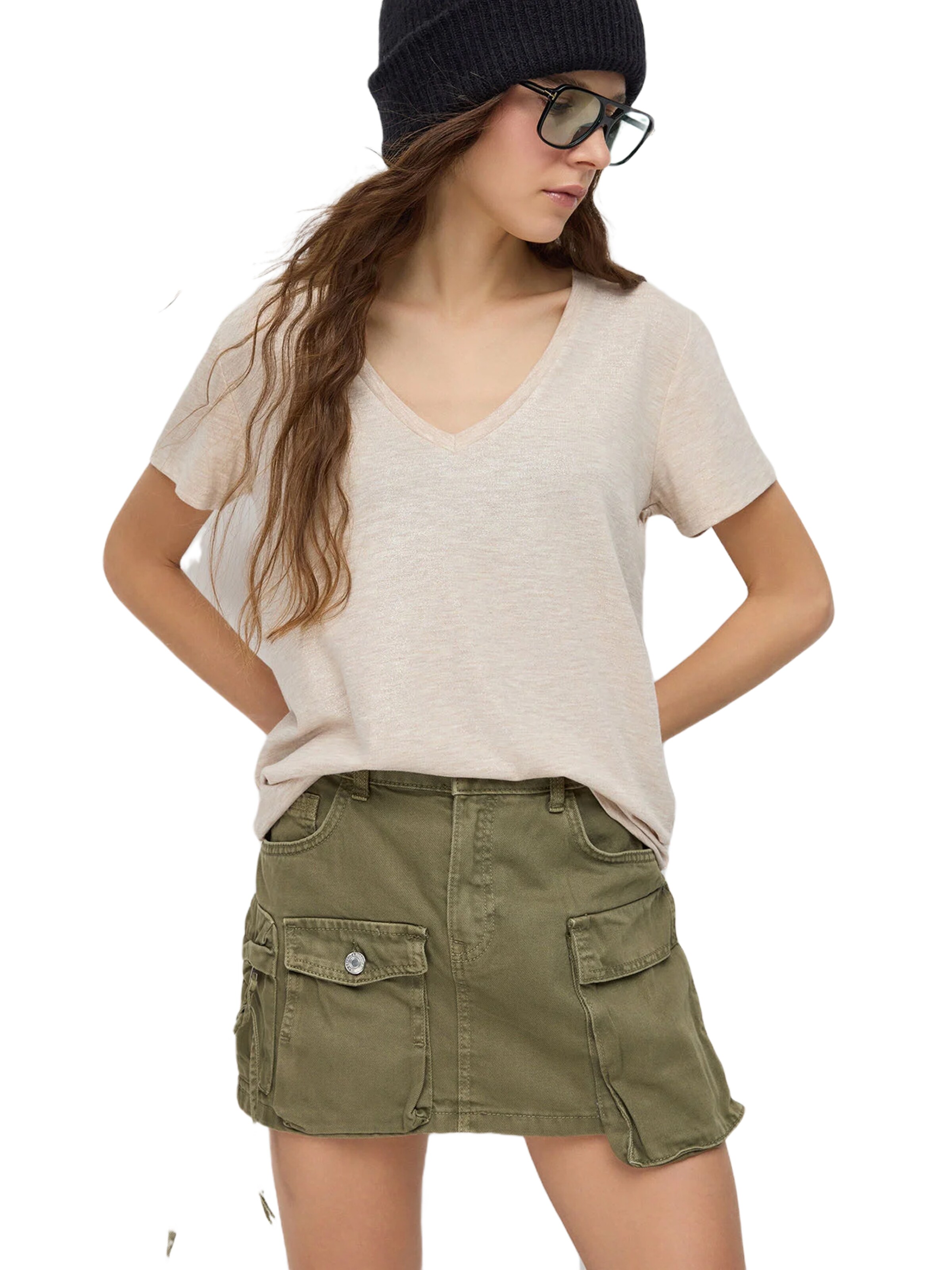 No Matter What Shirt in Beige