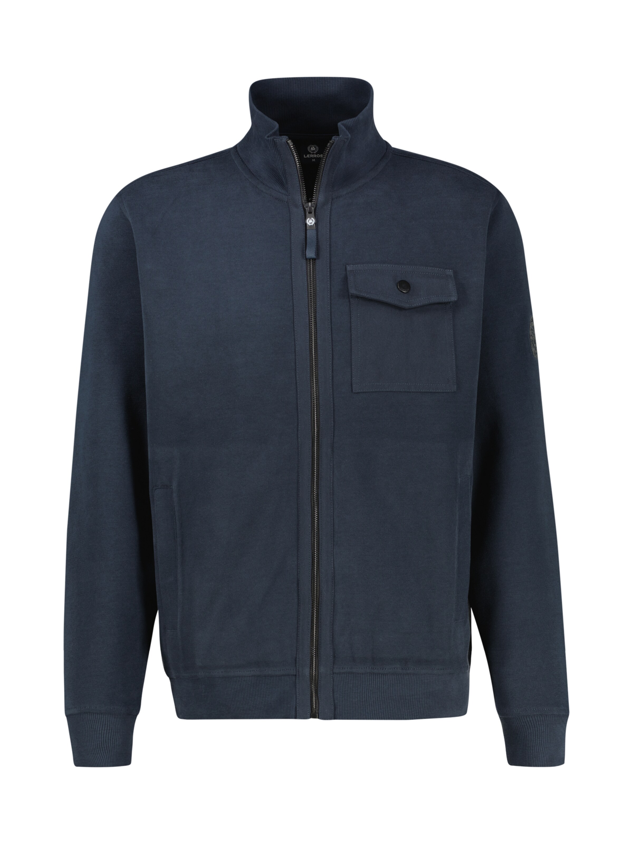 LERROS Sweatjacke in Blau: Vorderseite