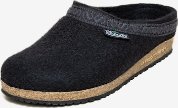 Stegmann Clogs 'Filzclogs Stegmann 108' in Schwarz: Vorderseite