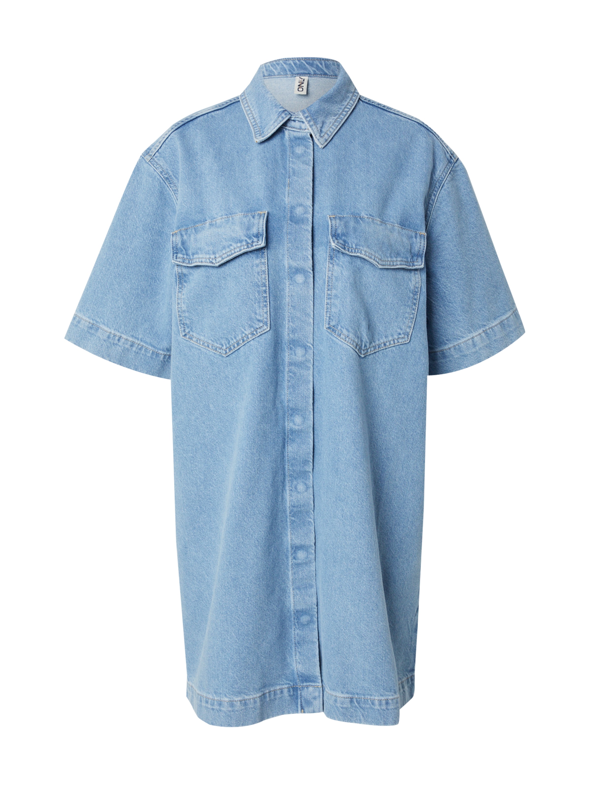 ONLY Рокля тип риза в синьо: отпред
