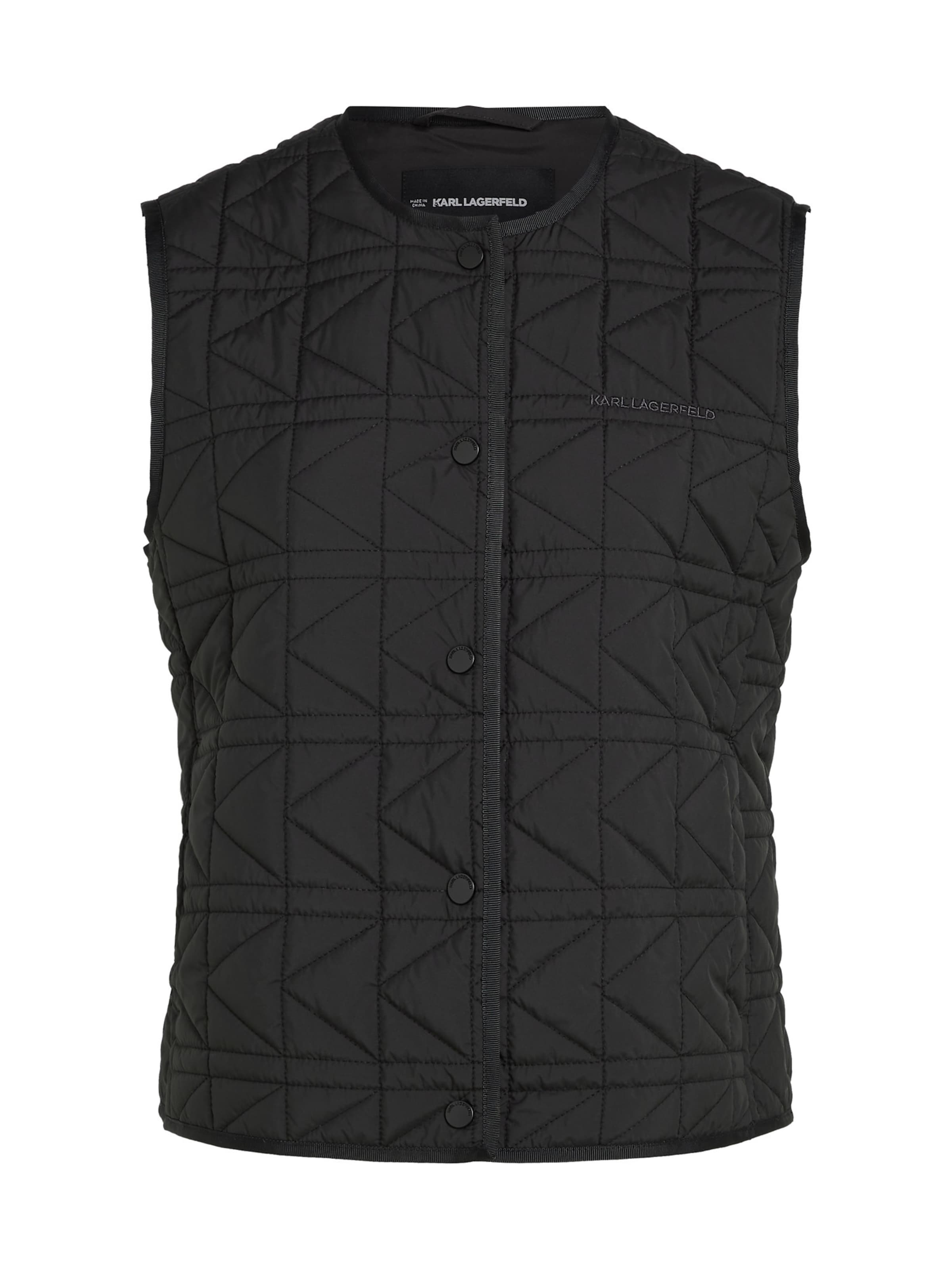 Karl Lagerfeld Gilet en noir, Vue avec produit