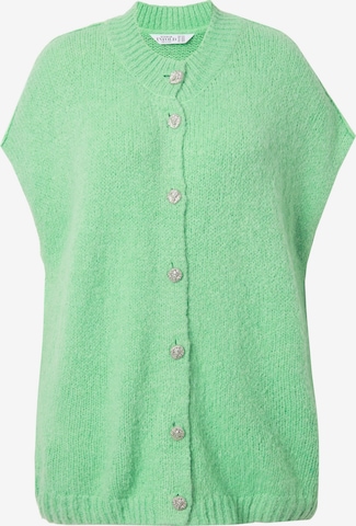 Studio Untold Strickjacke in Grün: Vorderseite