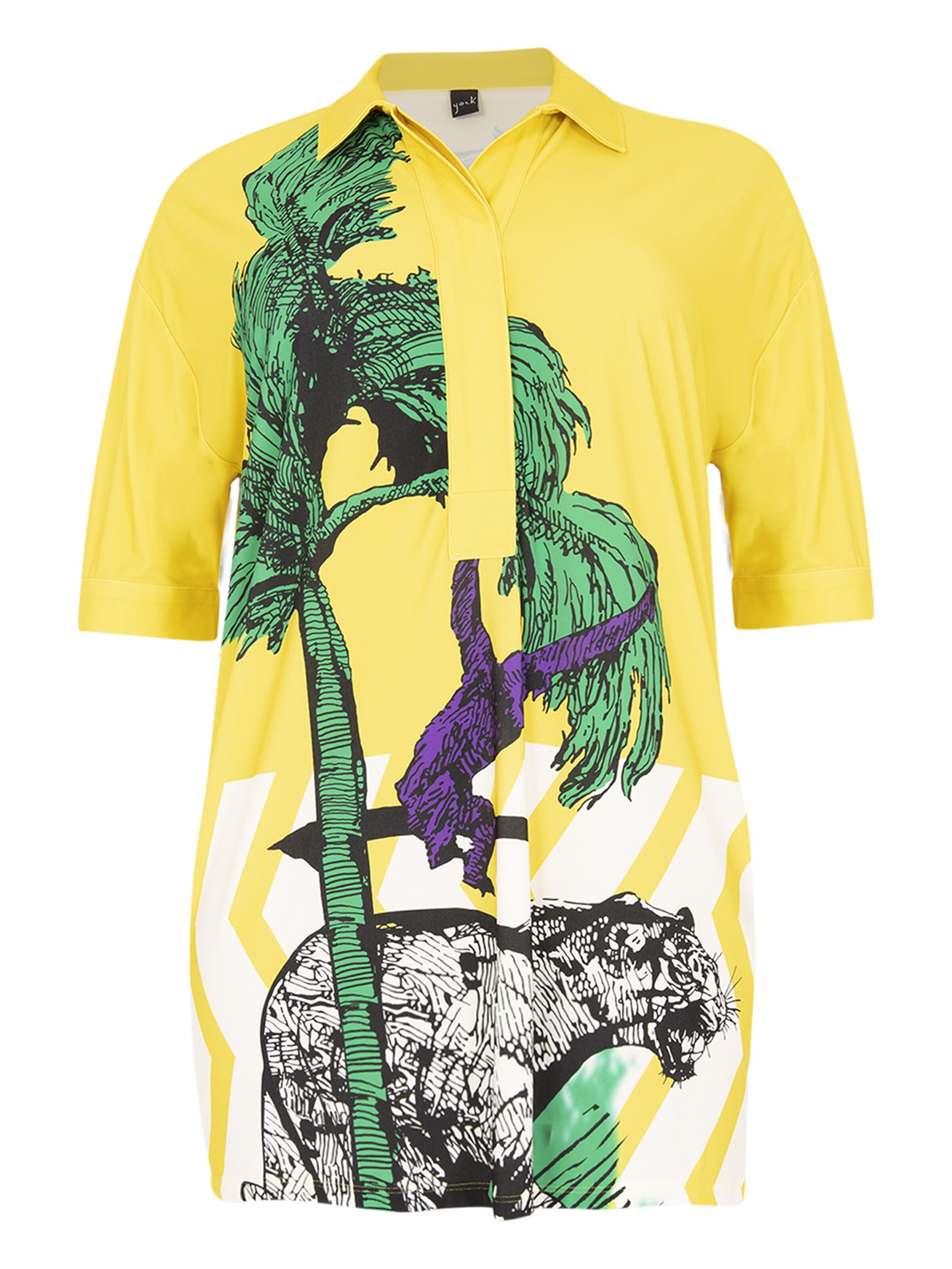 YOEK Tunic in Yellow: front