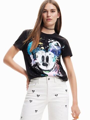 Desigual T-Shirt 'Mickey Mouse Arty' in Schwarz: predná strana