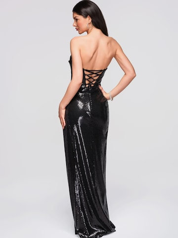Ombre Abendkleid in Schwarz