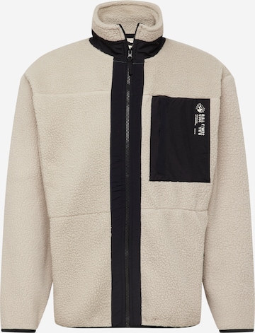 Redefined Rebel Fleece Jacket in Beige: front