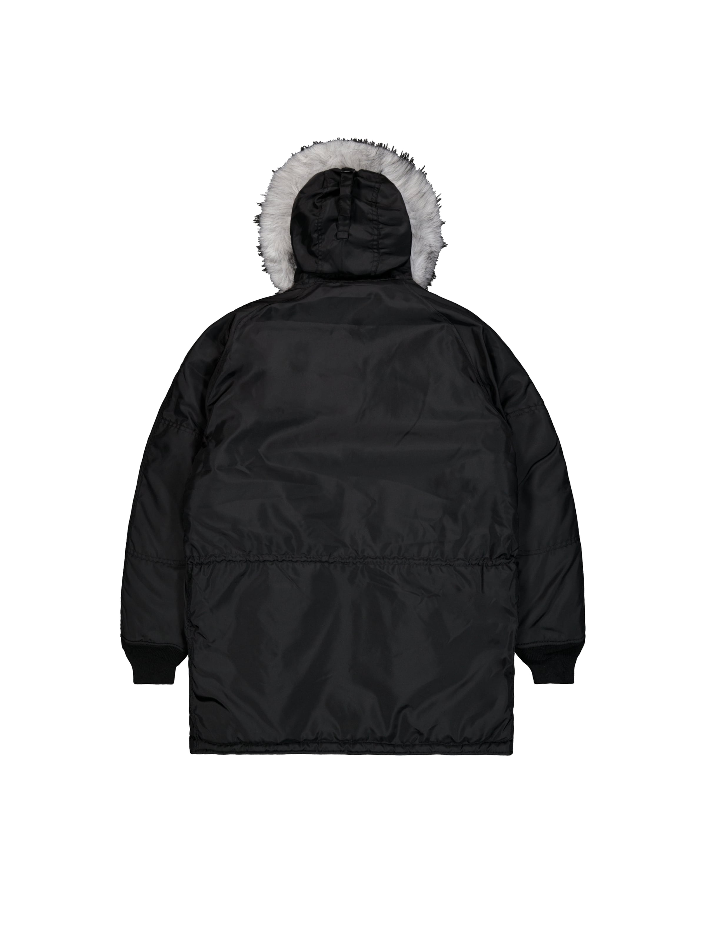 ALPHA INDUSTRIES Parka 'N-3A' in Schwarz: Rückseite