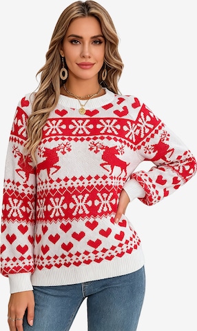 KoJooin Sweter w kolorze czerwony: przód