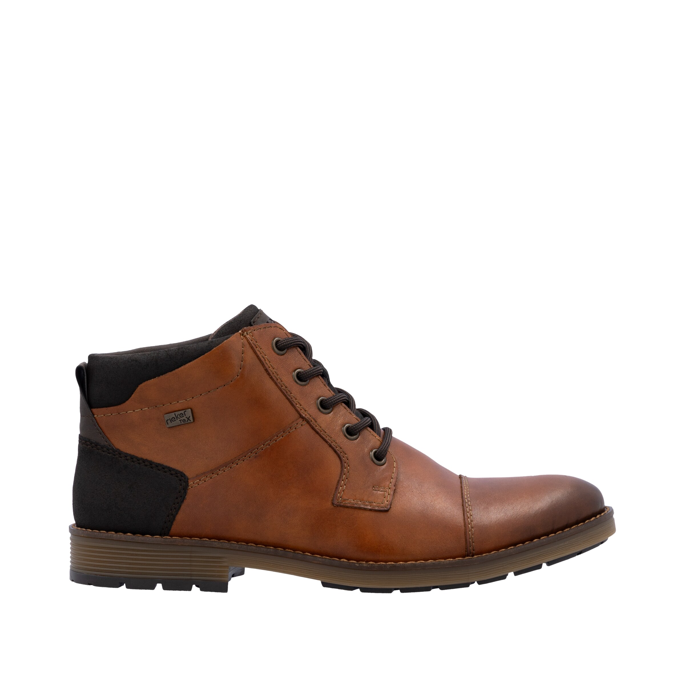 Bottes à lacets Rieker en marron