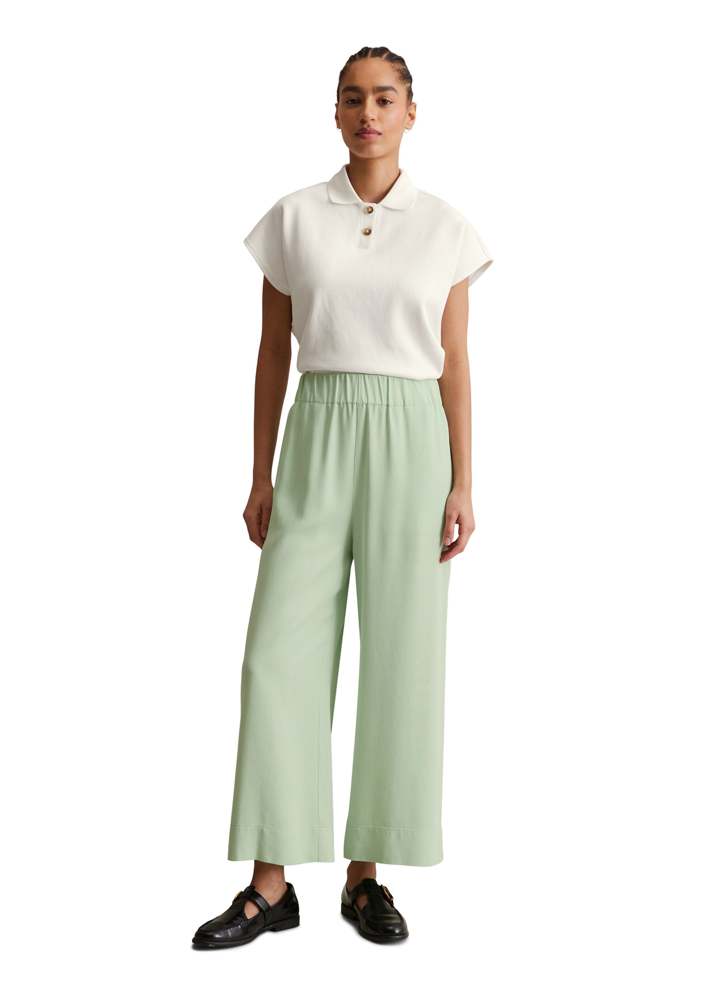 Marc O'Polo DENIM Wide leg Trousers in Green