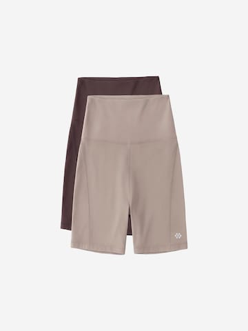 Tommy Life - Tapered Leggings 'Gamaschen' em mistura de cores: frente
