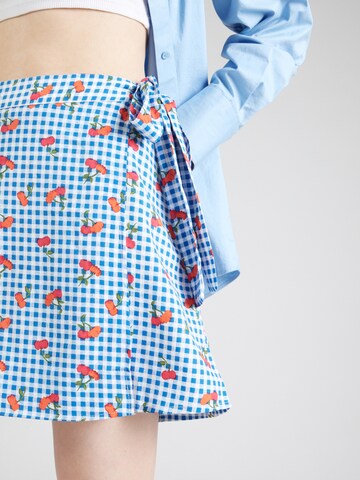 PIECES Skirt 'BLOOM' in Blue