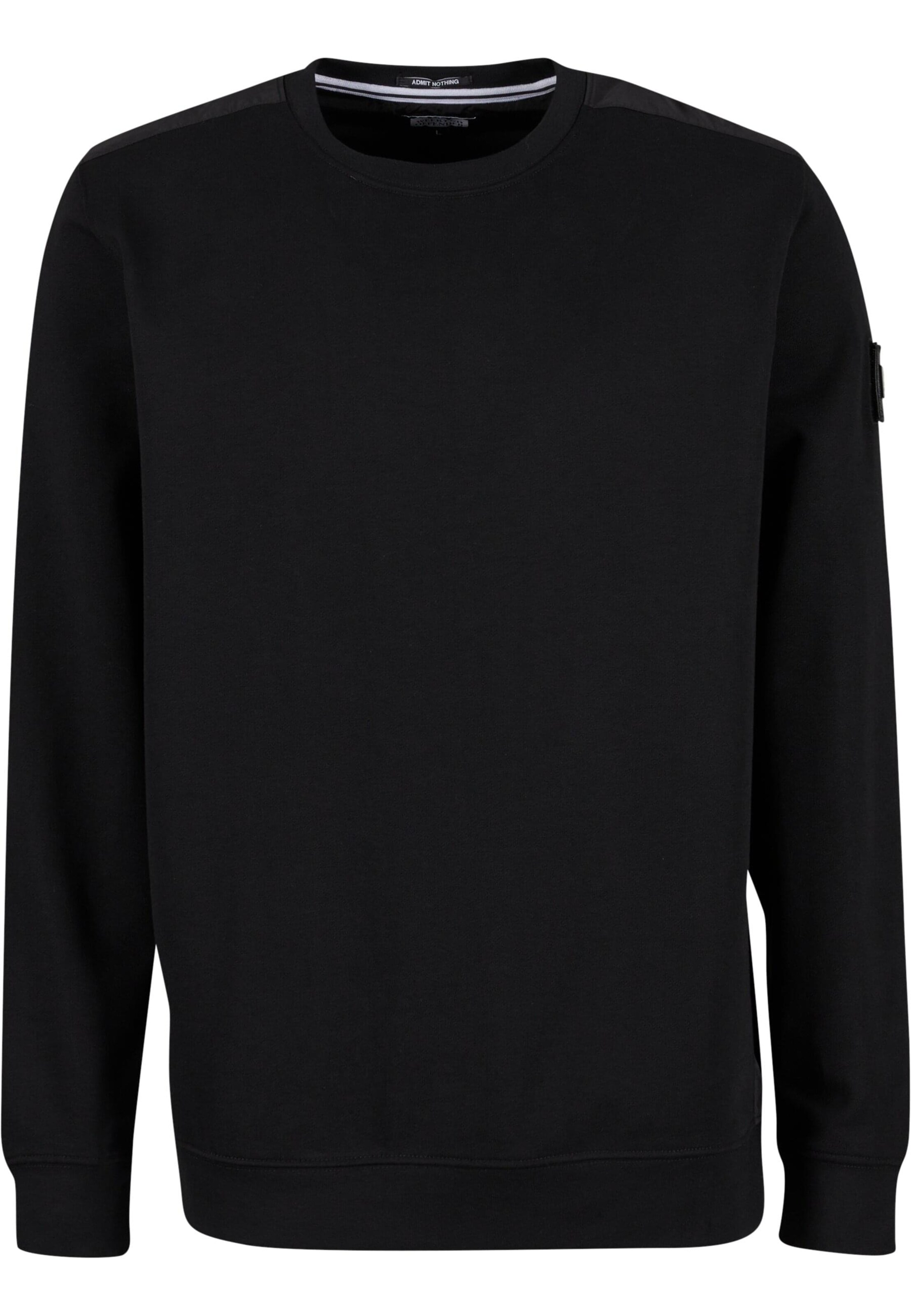 Weekend Offender Sweatshirt 'F Bomb' in Schwarz: Vorderseite