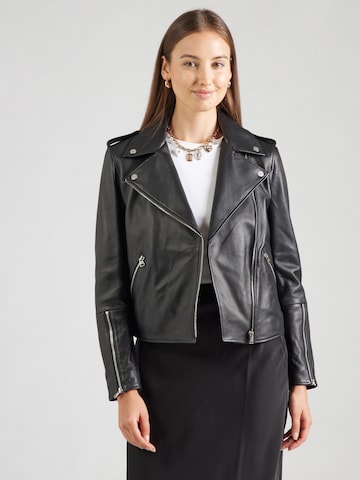 HUGO Between-season jacket 'Lujana' in Black: front