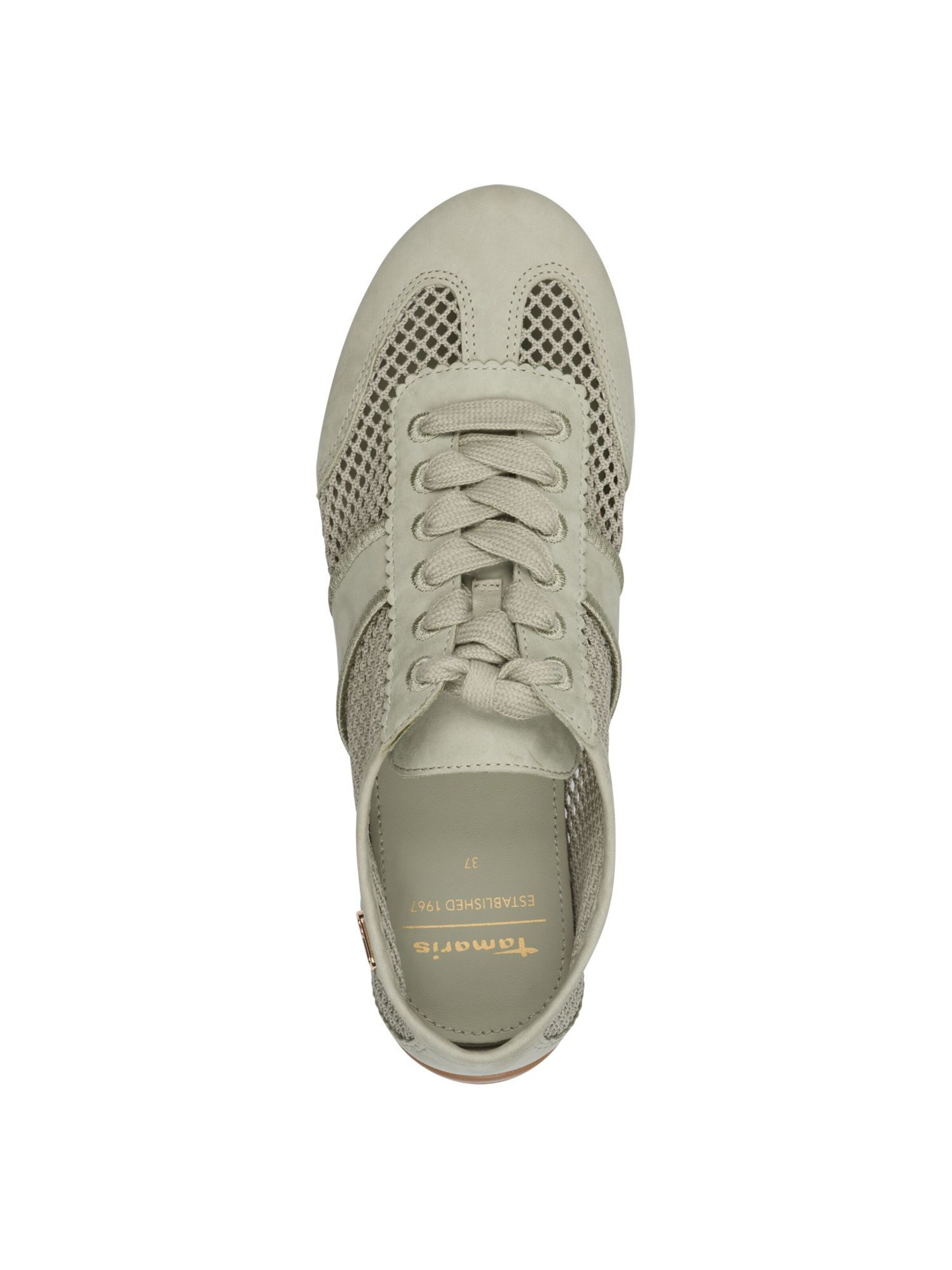 Chaussure de sport à lacets Tamaris en vert