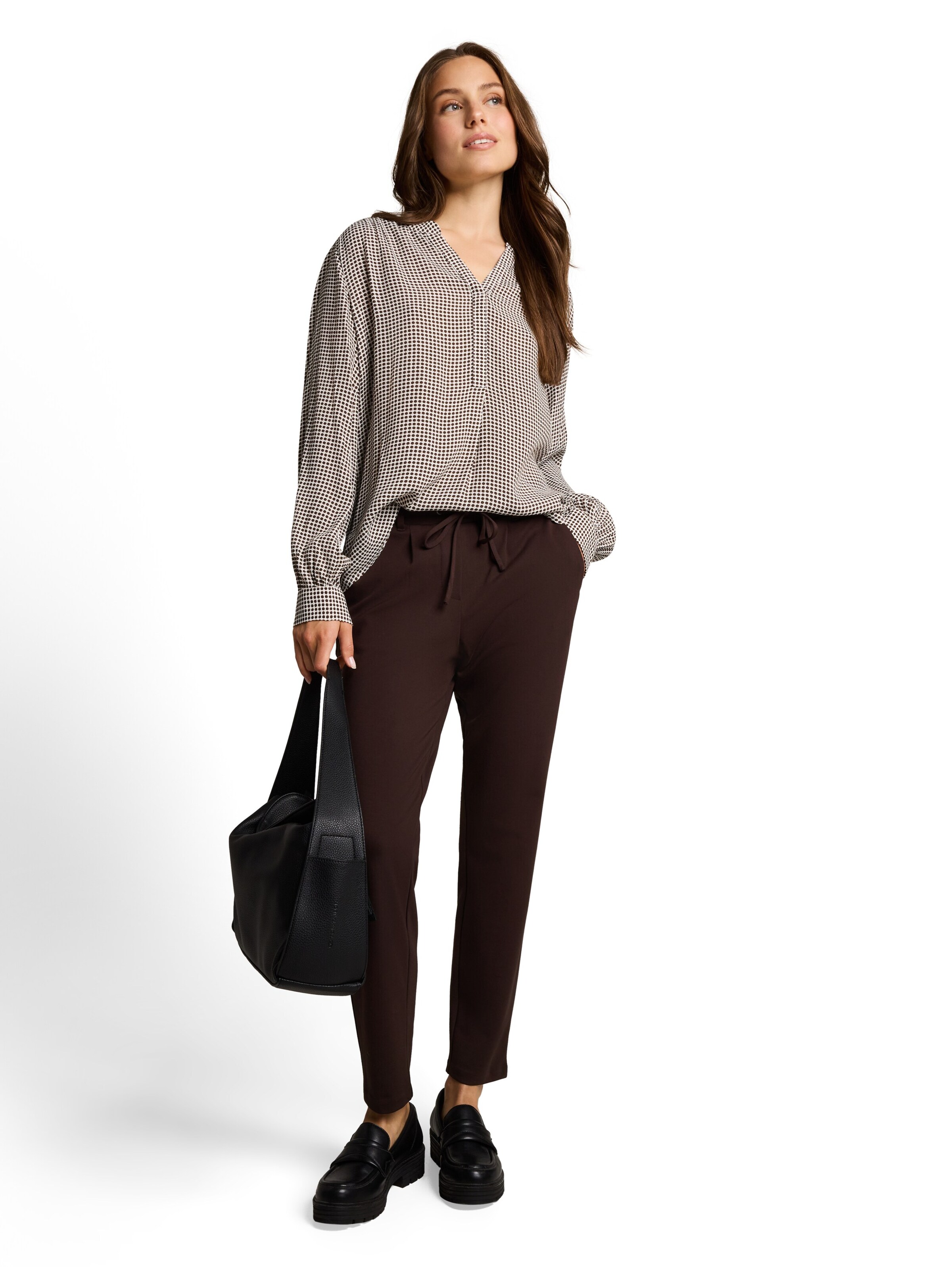 TOM TAILOR Blouse in Brown