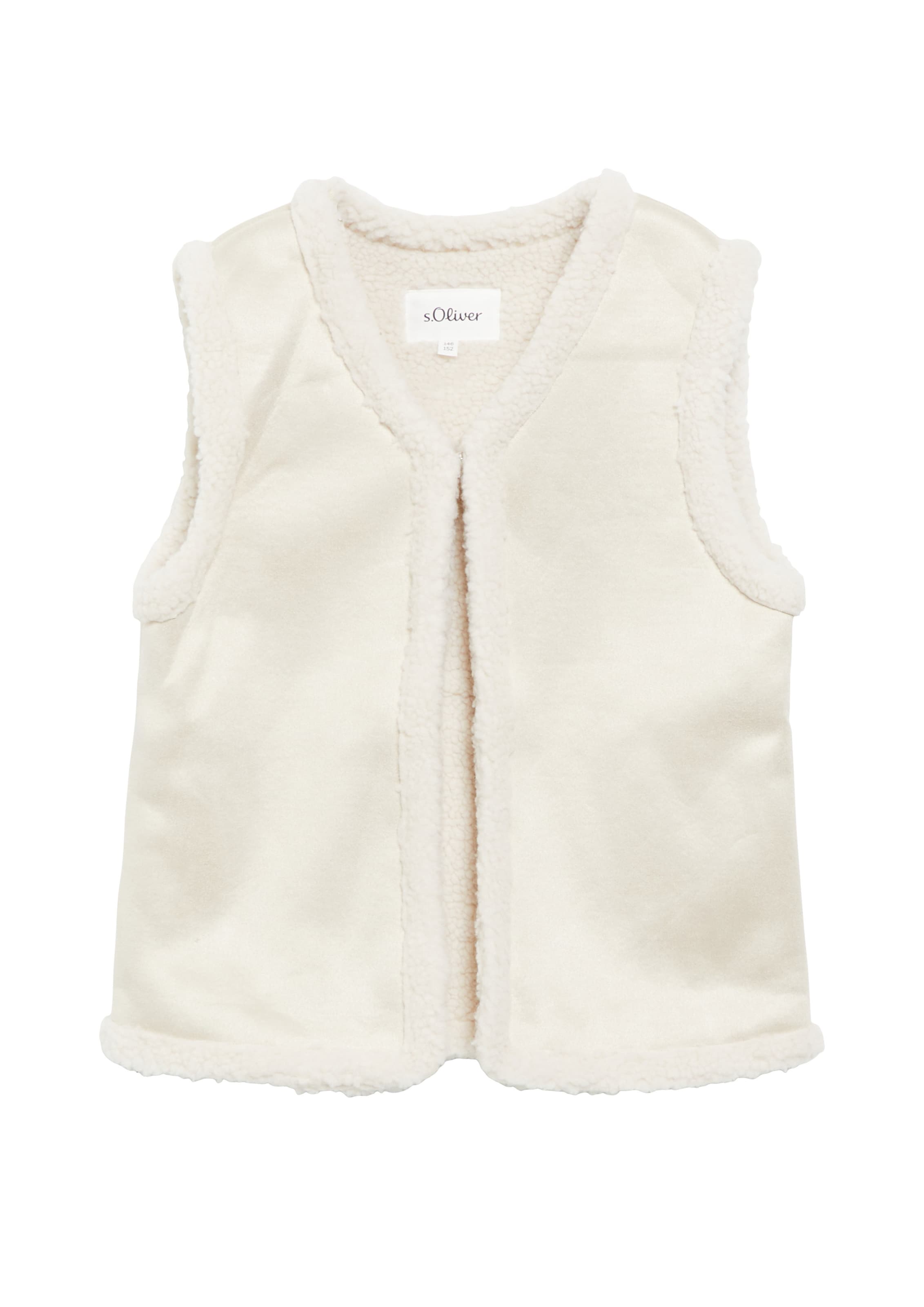 s.Oliver Bodywarmer in Beige: voorkant