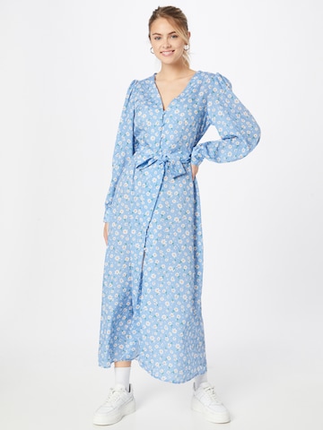 In The Style Shirt Dress 'DAISY' in Blue: front