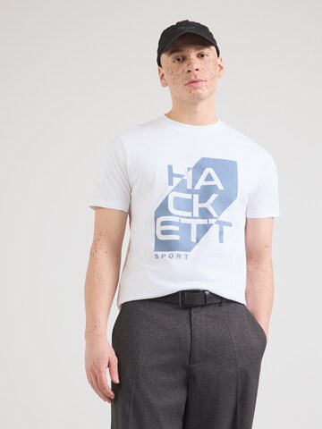 Hackett London Μπλουζάκι σε λευκό: μπροστά