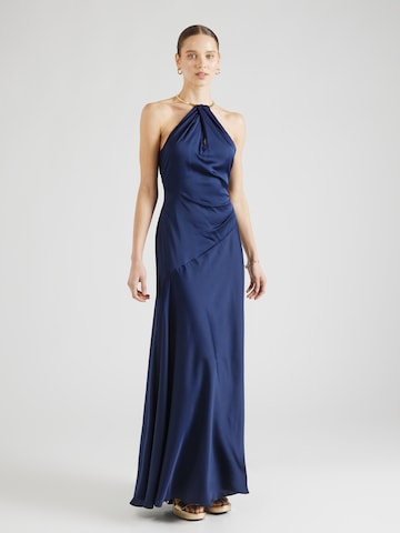 Robe de soirée Lauren Ralph Lauren en bleu : devant